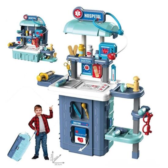 Set de joacă ESSA TOYS Spital în geantă 3 în 1, 38 de elemente, 3 image