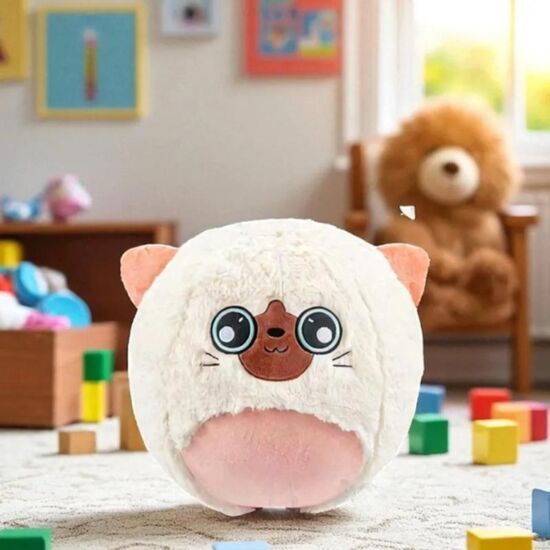 Надувной мяч ESSA TOYS Котик, Плюшевый, Мягкий, изображение 3