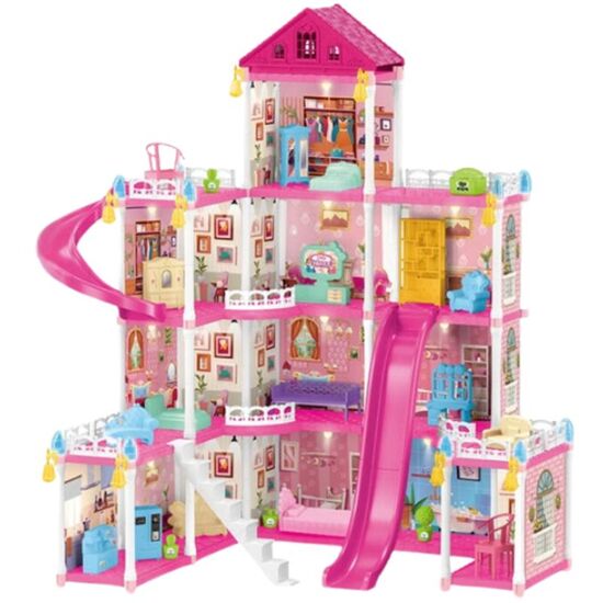 Игровой набор ESSA TOYS Кукольный домик + аксессуары, 297 элементов, изображение 2