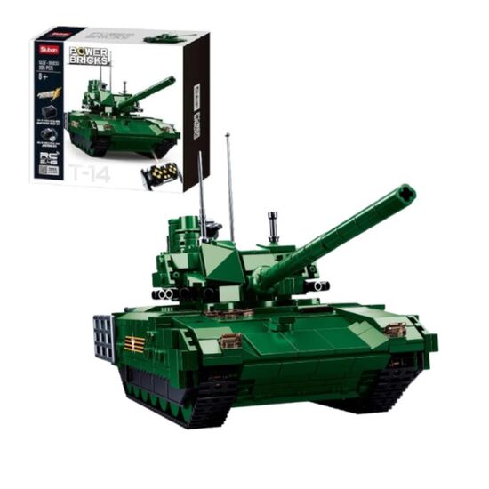 Set de constructie SLUBAN Tanc T-14, 995 de piese