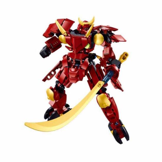 Set de constructie SLUBAN Samurai Rosu, 236 de piese, 2 image