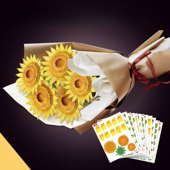 Puzzle 3D CUBICFUN Buchet de flori – Floarea soarelui, 180 piese, 6 image