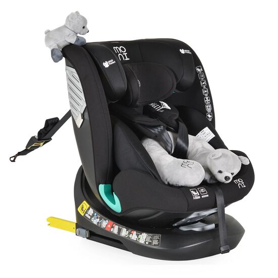 Scaun auto Moni 0-36 kg, Isofix360, Serengeti, (i-size40-150 cm), Black