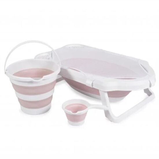 Set cadita pliabila MONI Hawaii Pink