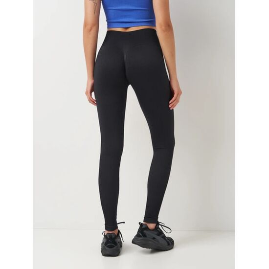 Леггинсы женские Giulia Rib, бесшовные, чёрные, S/M, изображение 2