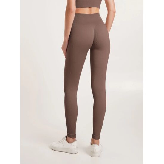 Леггинсы женские Giulia Rib, бесшовные, серо-коричневый, S/M, изображение 2