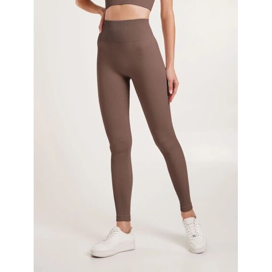 Леггинсы женские Giulia Rib, бесшовные, серо-коричневый, S/M