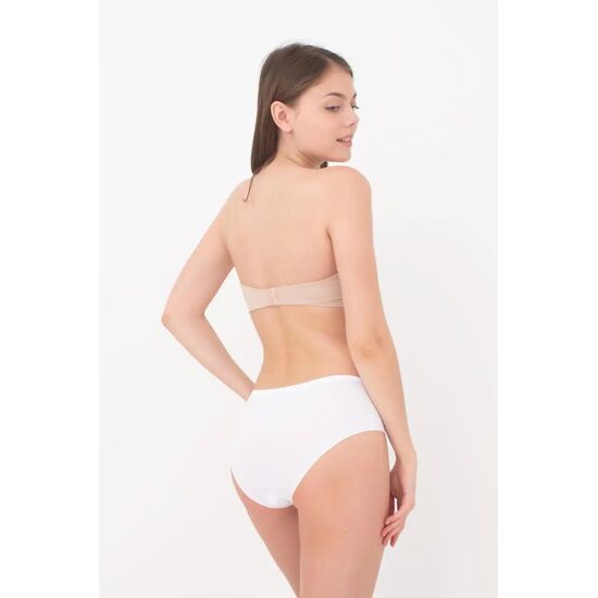 Chiloti femei Giulia HIPSTER BRIEFS, fara cusaturi, albi, S/M, 2 image
