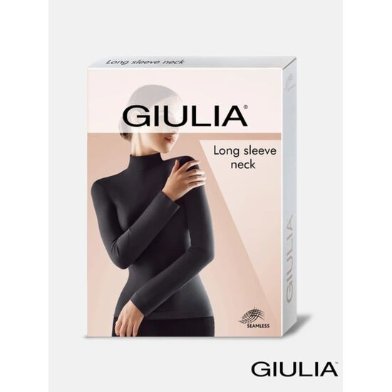 Bluza cu maneca lunga pentru femei Giulia Neck, fara cusaturi, alb, L/XL, 3 image