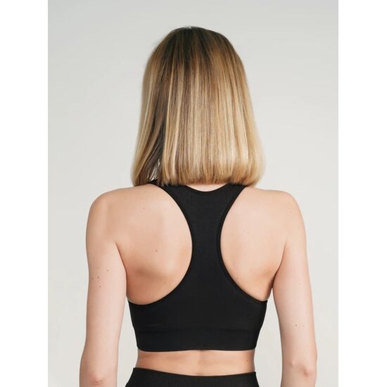 Бесшовный спортивный топ женский Giulia Top Energy, черный, S/M, изображение 2