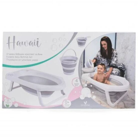 Set cadita pliabila MONI Hawaii Grey, 4 image