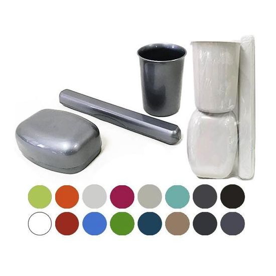 Set turistic JAGIELLO, sapuniera, pahar, cutie pentru periuta de dinti, 2 image