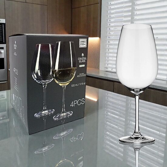 Set pocale pentru vin alb Atmosfera Invino, 520 ml, 4 buc