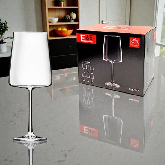 Set pocale de vin RCR Essential, 650 ml, 6 buc