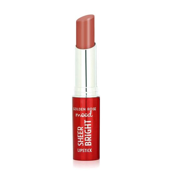 Мерцающая помада для губ GOLDEN ROSE Mood Sheer Bright Lipstick, 101, NUDE GLOW