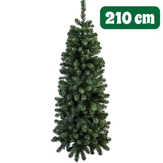 Елка узкая, 210 cm, D70 cm, 696 веток, зеленая