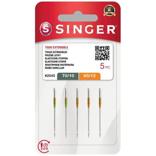 Набор швейных игл SINGER ACC 53001017 Nr.70/80, 5 шт