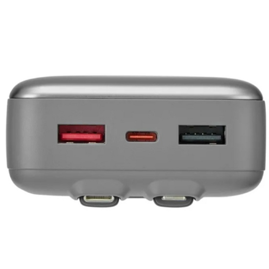 Внешний аккумулятор Rivacase VA2612, 20000 мАч, QC 3.0/PD 30W, 2 встроенных кабеля, изображение 5