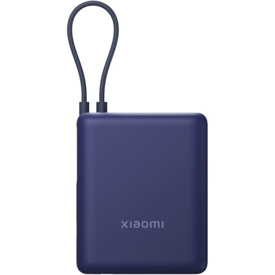 Внешний аккумулятор Xiaomi, GL, 10000 мАч, 33W, интегрированный кабель, синий, изображение 2
