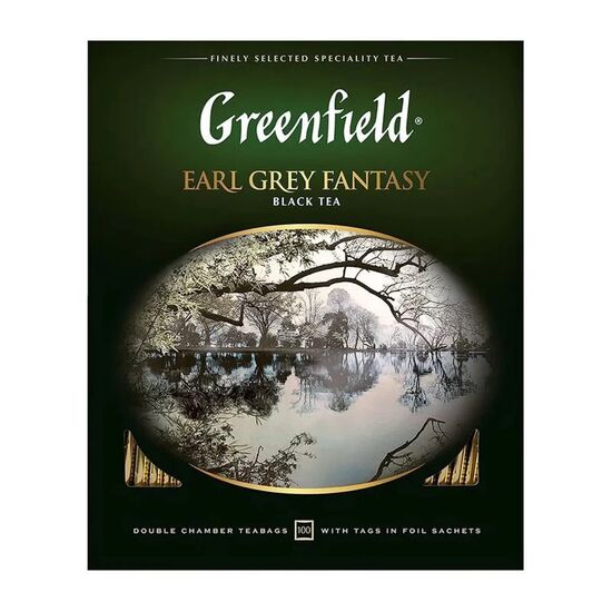 Ceai Greenfield Earl Grey Fantasy, 100 pliculete