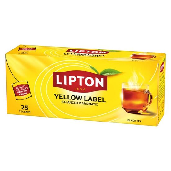 ​Ceai LIPTON Yellow Label, 25 pliculete