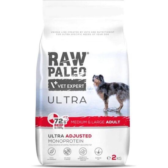 Hrana uscata VET EXPERT Raw Paleo ULTRA, Vita, 2 kg