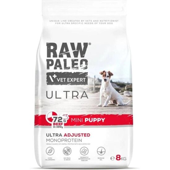 Hrană uscată VET EXPERT Raw Paleo ULTRA, Vita, 8 kg