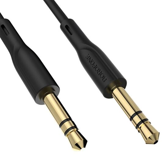Кабель аудио BOROFONE 3.5–3.5 BL1 Audiolink, TPE, 1 м, чёрный, изображение 2