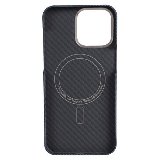 Husa VANTA pentru iPhone 16 Carbon Ring Weaving M MagSafe, albastru, 2 image