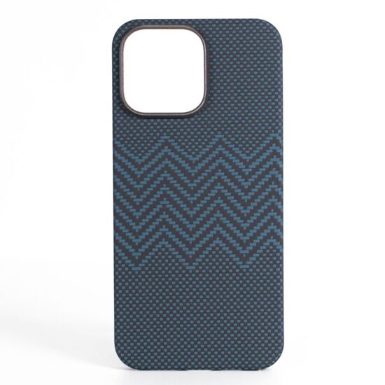 Husa VANTA pentru iPhone 16 Carbon Ring Weaving M MagSafe, albastru