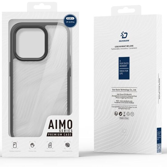 Husa DUX DUCIS pentru iPhone 15 Pro AIMO, negru, 3 image