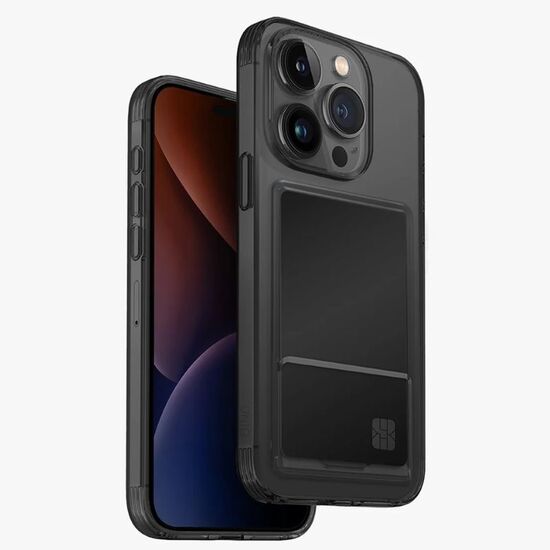 Husa UNIQ Hybrid Air Fender ID pentru iPhone 15 Pro, gri