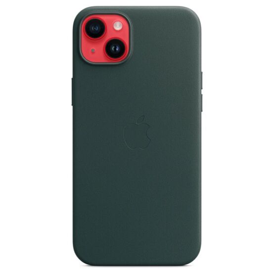 Чехол APPLE для iPhone 15 Plus / 14 Plus Original Leather с MagSafe, зелёный, изображение 2