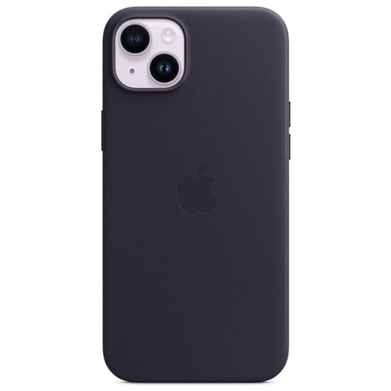 Чехол APPLE для iPhone 15 Plus / 14 Plus Original Leather с MagSafe, тёмно-синий, изображение 2