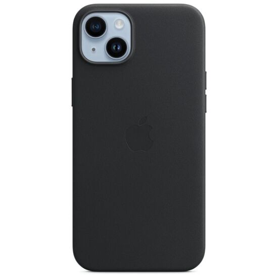 Чехол APPLE для iPhone 15 Plus / 14 Plus Original Leather с MagSafe, чёрный