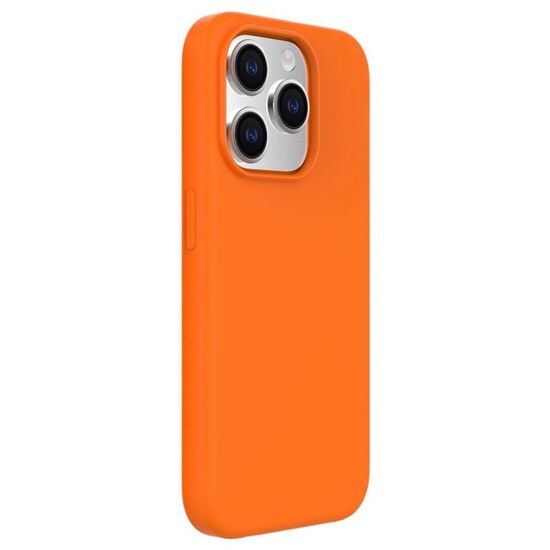Чехол HELMET для iPhone 14 Pro Liquid Silicone, оранжевый, изображение 2