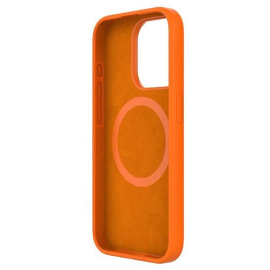 Чехол HELMET для iPhone 14 Pro Liquid Silicone, оранжевый, изображение 3