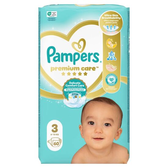 Подгузники для детей PAMPERS Premium Care Midi №3, 60 шт, изображение 3