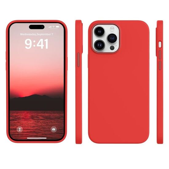 Чехол HELMET для iPhone 14 Pro Max Silicone Soft Touch, красный, изображение 2