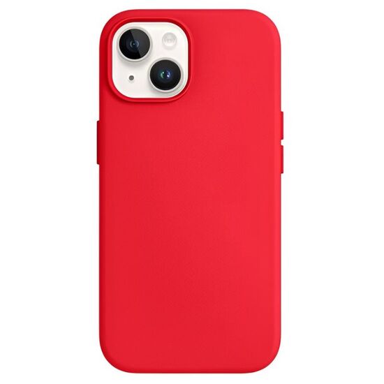 Чехол HELMET для iPhone 15 Plus / 14 Plus Silicone Soft Touch, красный