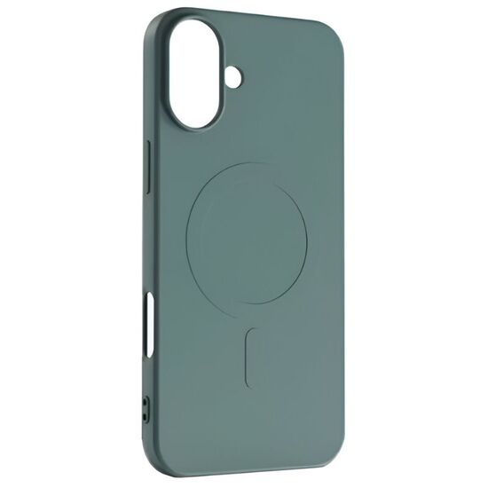 Husa WOO pentru iPhone 16 Liquid Silicone MagSafe, verde