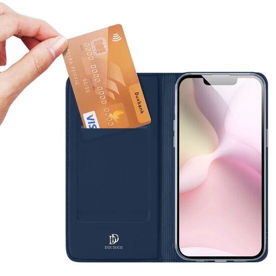Husa DUX DUCIS pentru iPhone 16E Flip SkinPro, albastru, 2 image