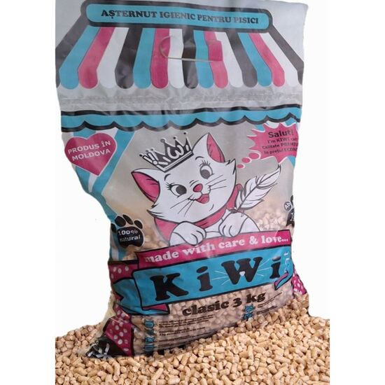 Umplutura din lemn pentru animale KIWI Cat Clasic, 3 kg, 2 image