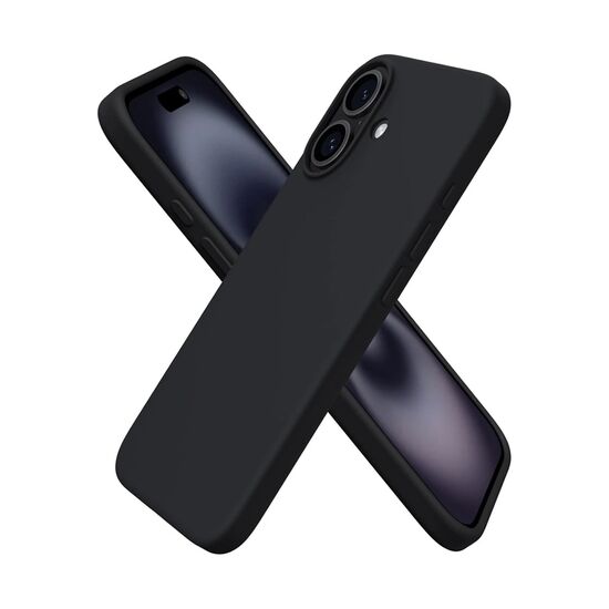 Чехол для смартфона WOO iPhone 16, Liquid Silicone, Black, изображение 3
