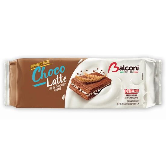 Бисквит BALCONI Choco & Latte, 10х30 г