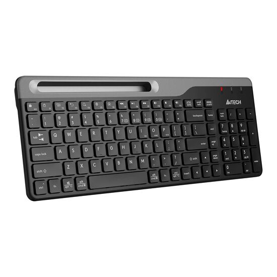 Tastatura A4Tech FBK25, Multimedia, Smartphone Cradle, up to 4 Devices, BT/2.4Ghz, Black, 3 image