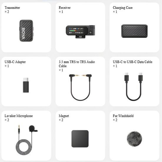 Микрофон Boya BOYAMIC V2, 3-in-1, Black, изображение 4