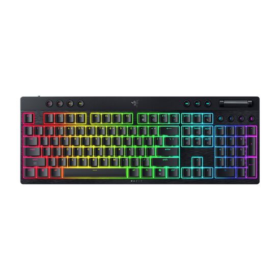 Tastatura Razer BlackWidow V4, Low-Profile HyperSpeed Wireless (Green Clicky Switch), US Layout, 2 image