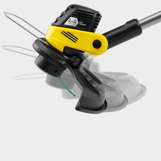 Триммер для газона KARCHER LTR 3-18 Dual Battery New, аккумуляторный, изображение 3