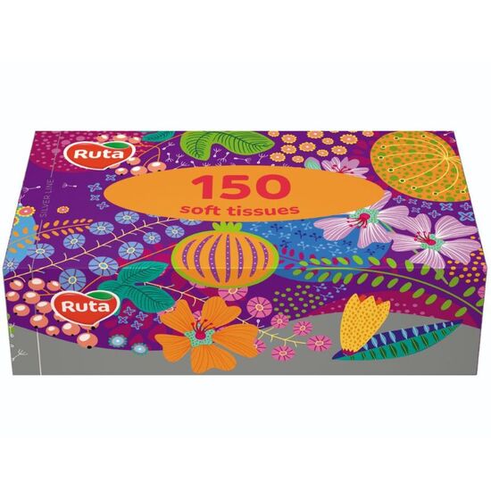 Servetele in cutie RUTA, 2 straturi, cosmetice, albe, 150 buc, 2 image